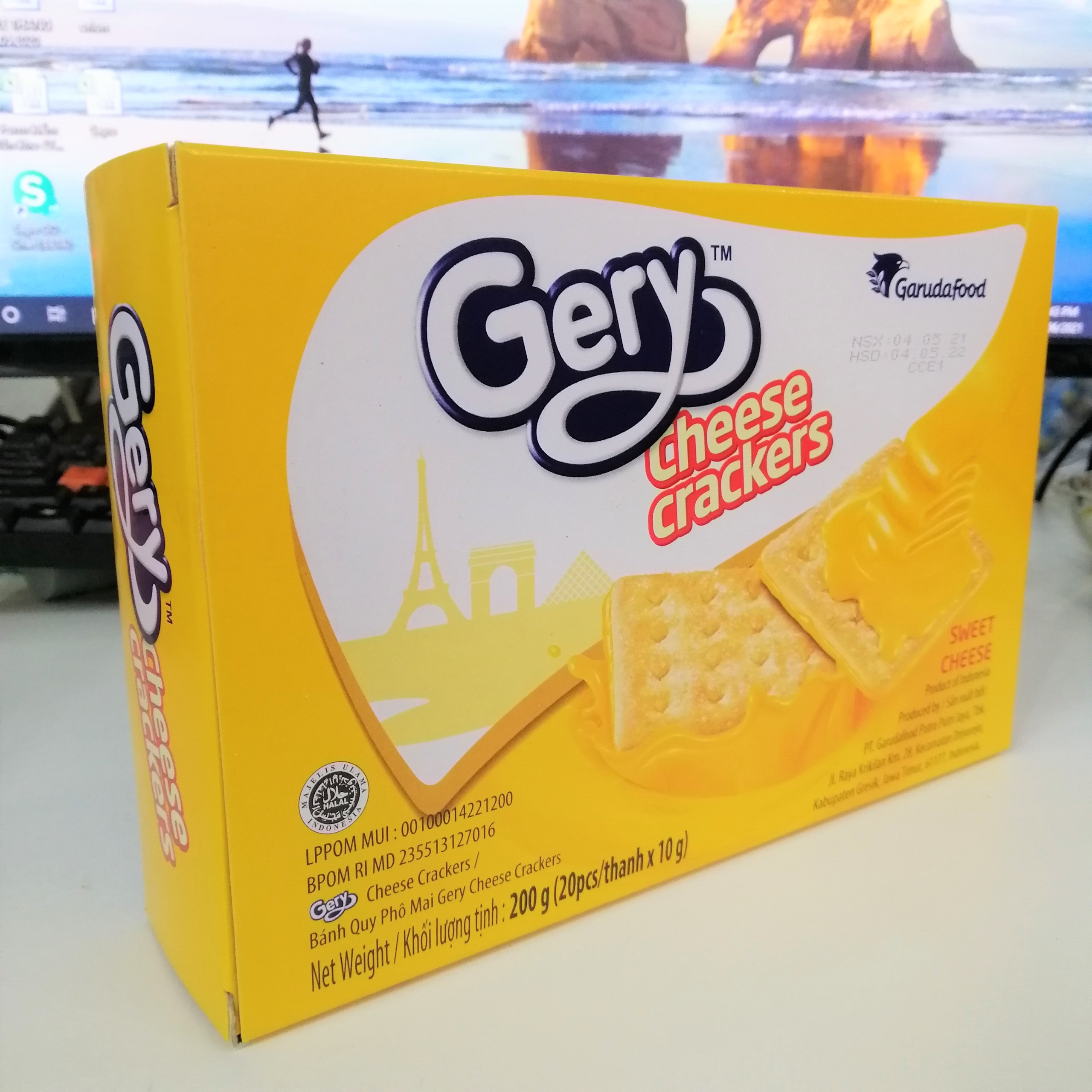 Bánh Quy Phô Mai Gery Cheese Crackers (Hộp 180g)