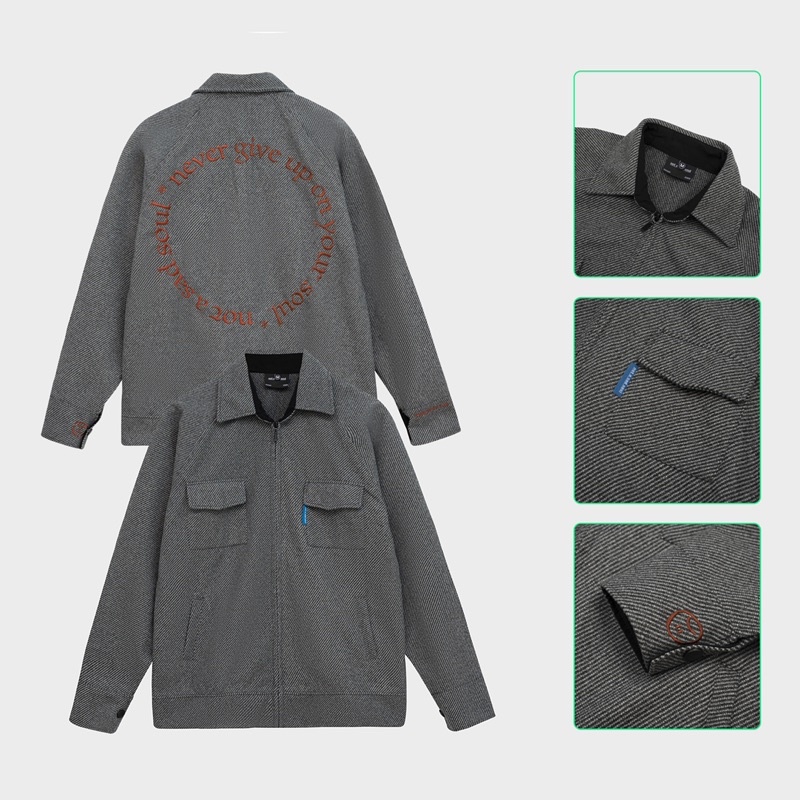 Áo Khoác Khoá Kéo Flannel Jacket - Nass