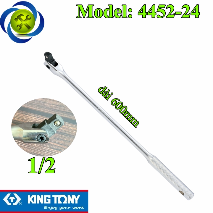 Cần siết lắc léo 1/2 kingtony 4452-24 dài 600mm