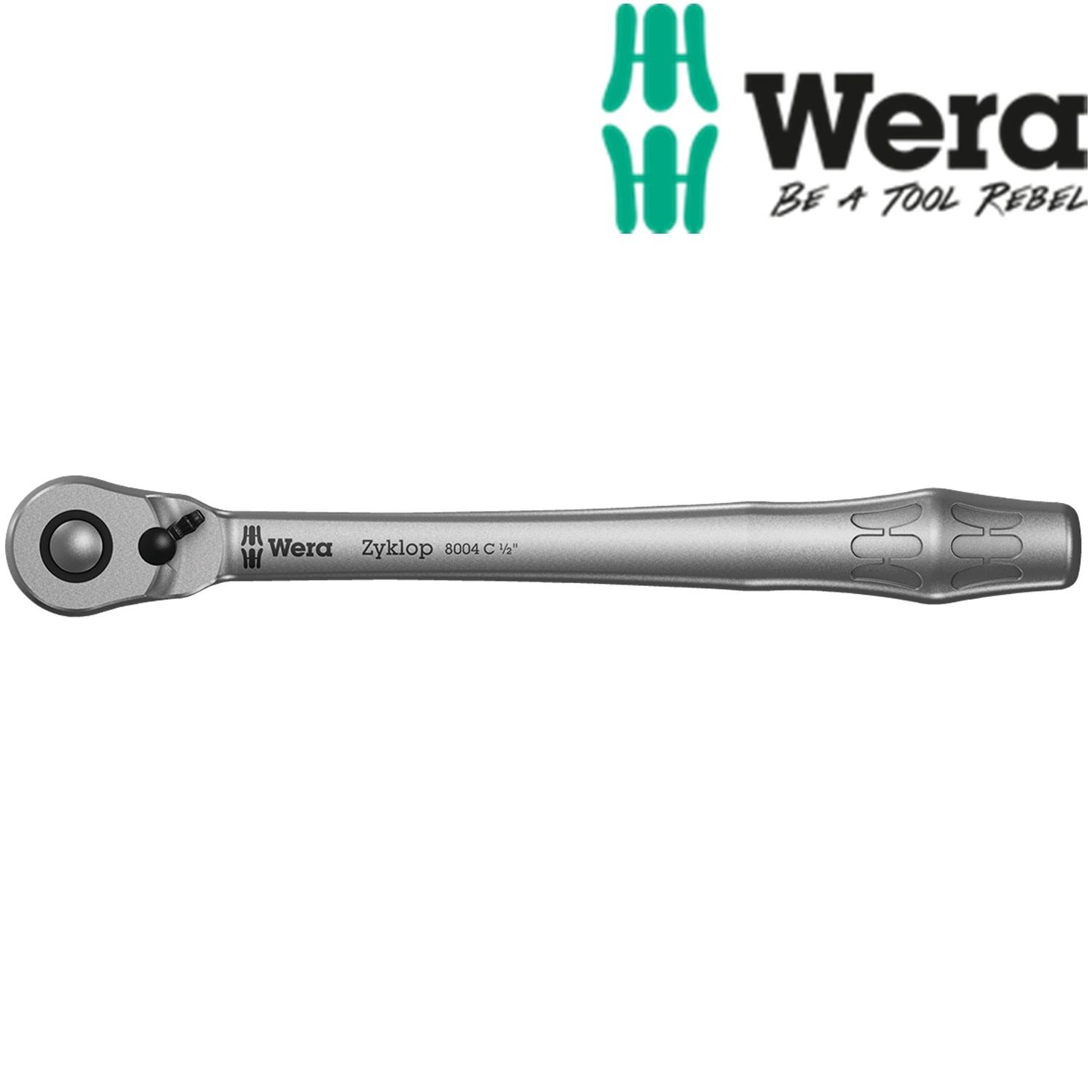 Cần xiết tròng cóc kim loại wera 1/2" 8004 c zyklop metal ratchet wera 05004064001