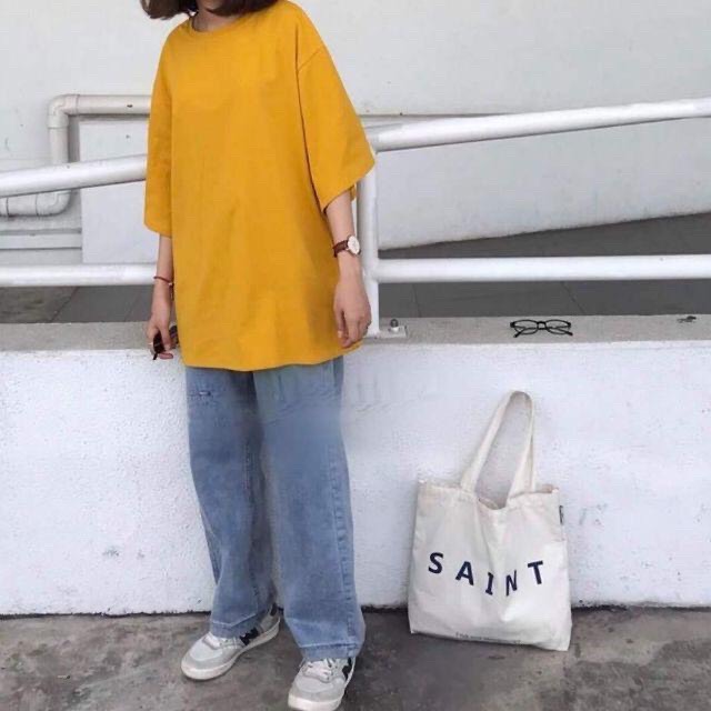 [HCM]ÁO THUN UNISEX  BASIC TEE PHÔNG TRƠN TAY LỠ ĐỦ MÀU