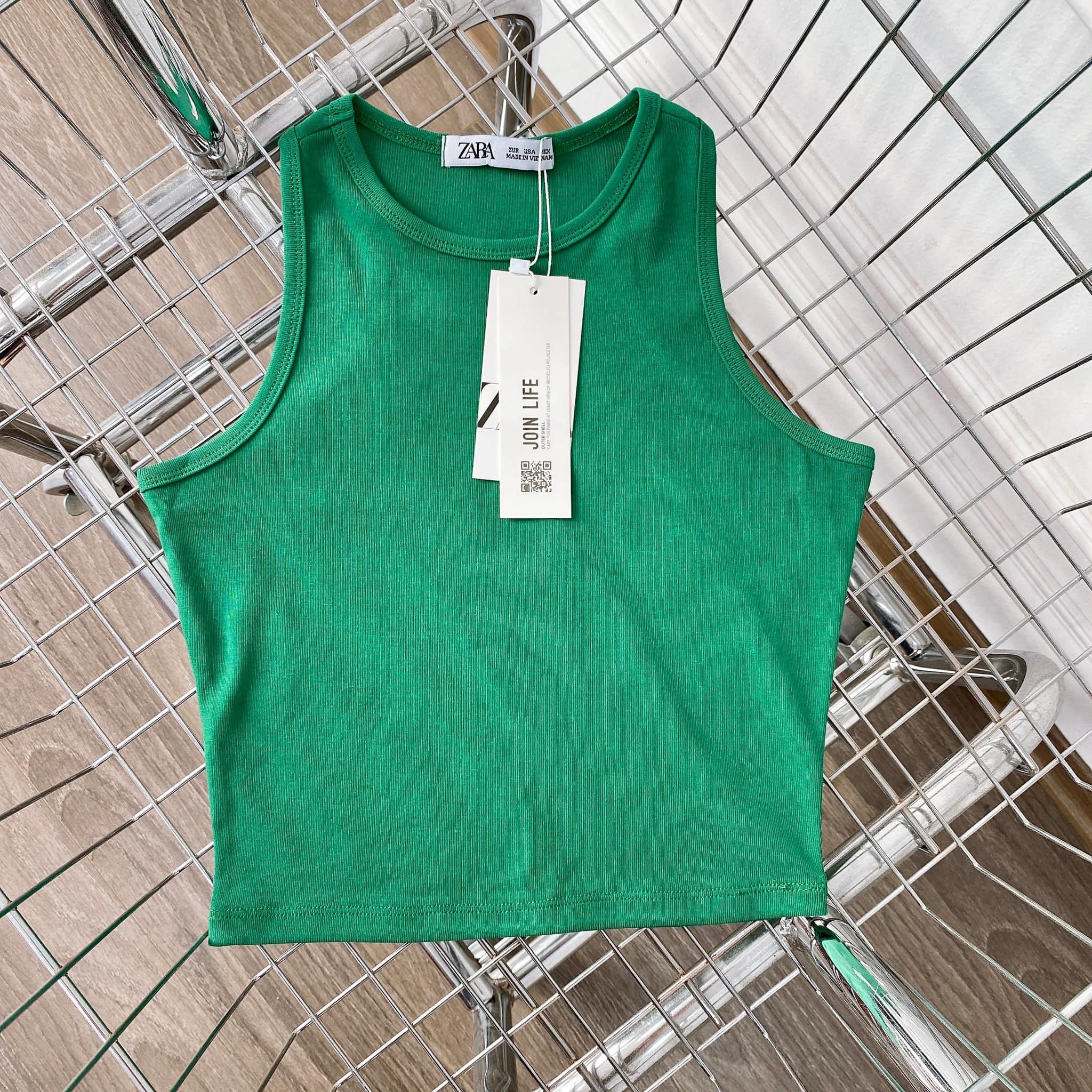 Áo ba lỗ nữ sát nách chất cotton borip