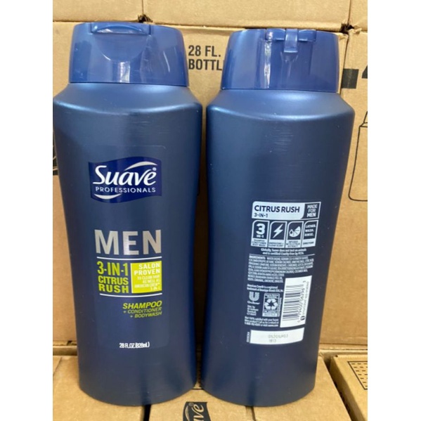Sữa Tắm Gội Suave Men 3In1