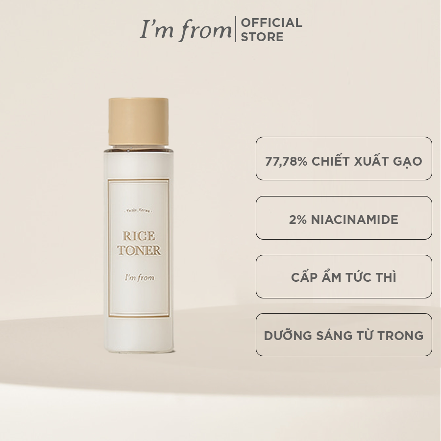 [HÀNG TẶNG KHÔNG BÁN] I'm from nước hoa hồng Rice Toner 30ml
