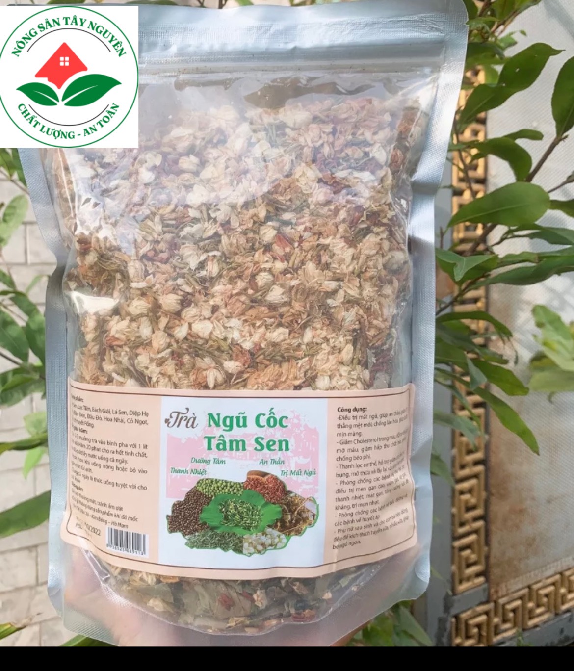 1KG Trà Ngũ Cốc Tâm Sen Mát Gan Giải Nhiệt