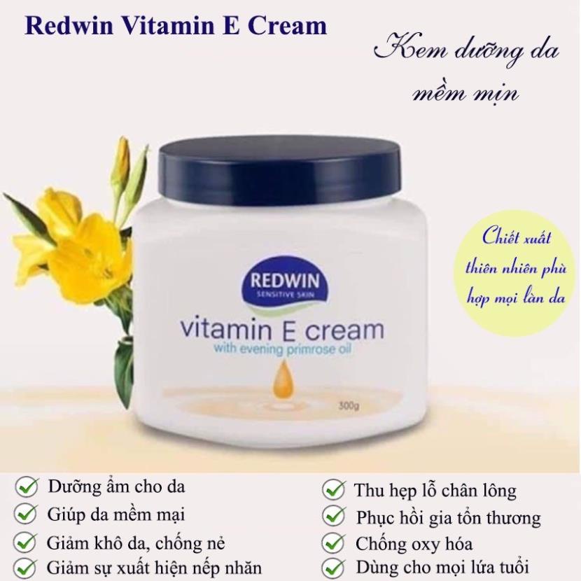 Moisturizing cream Australia, Redwin vitamin E cream 300g, vitamin E cream Redwin sensitive skin