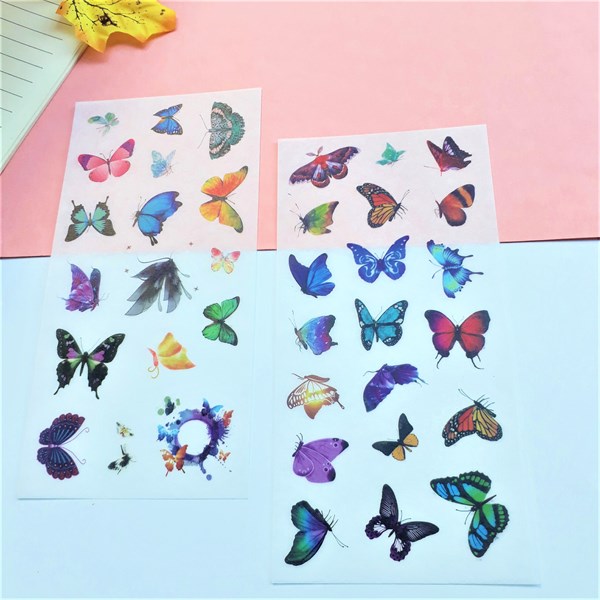 Bộ 6 Tấm Sticker Dán Trang Trí - Con Bướm
