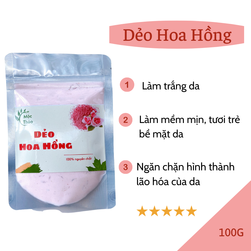 Bột mặt nạ dẻo Hoa Hồng cao cấp (Bột mặt nạ dẻo)