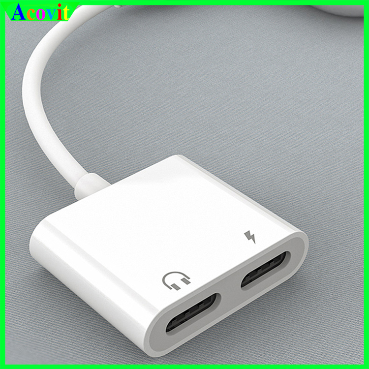 "Jack chuyển đổi 2 cổng( lightning/ Chân 3.5 mm)  cáp chuyển đổi 2 trong 1, cáp chuyển đổi lightning 2 trong 1