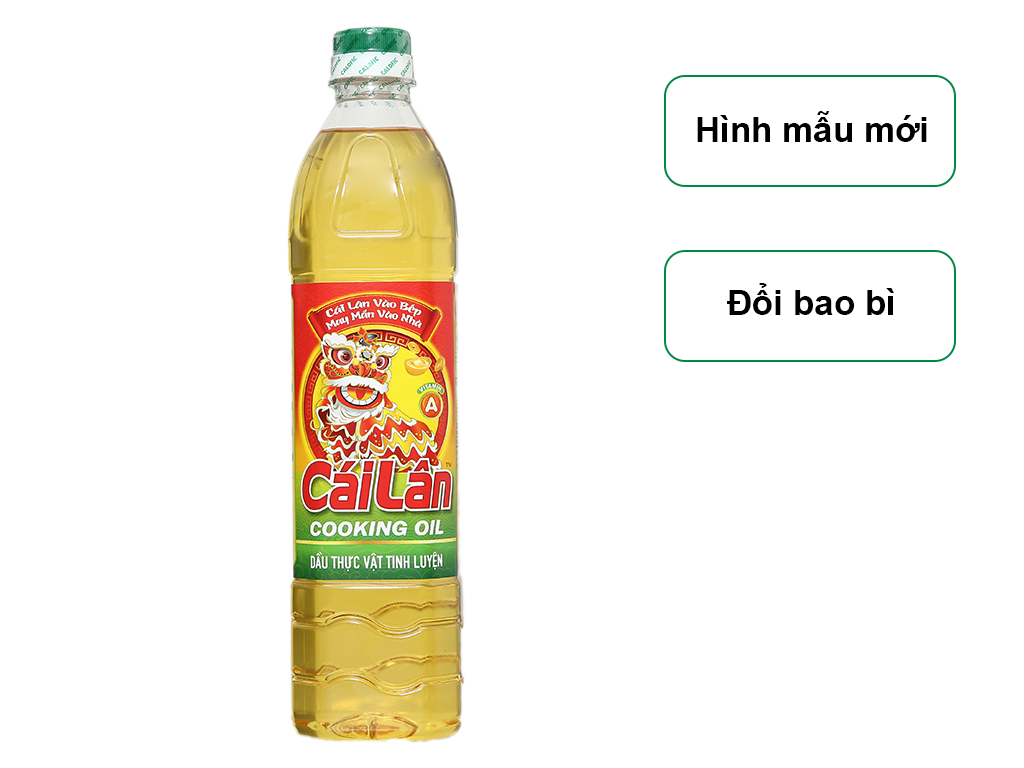 [Free ship] Dầu thực vật tinh luyện Cái Lân chai 1L
