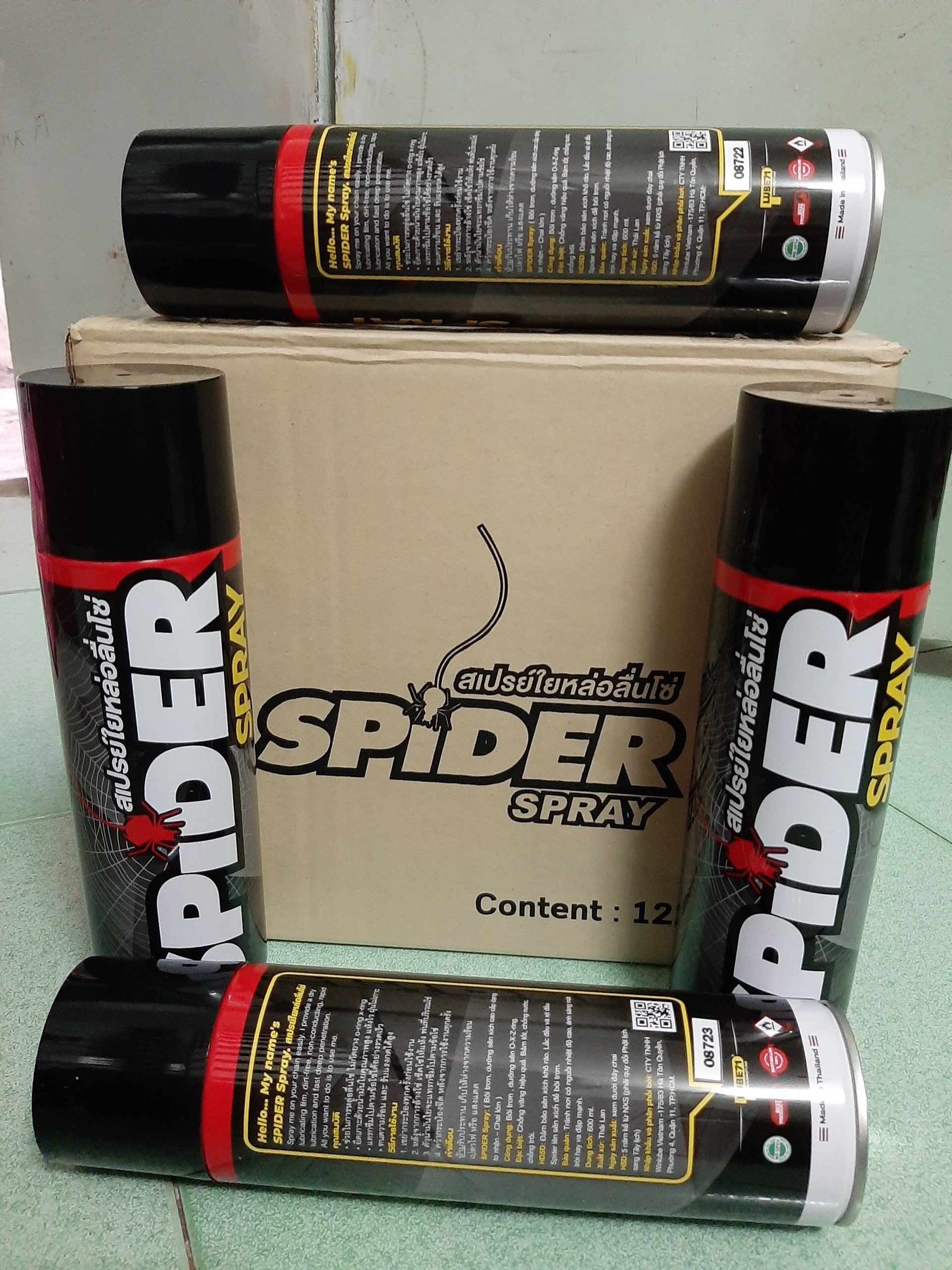Xịt dưỡng sên SPIDER 600ml Thái Lan