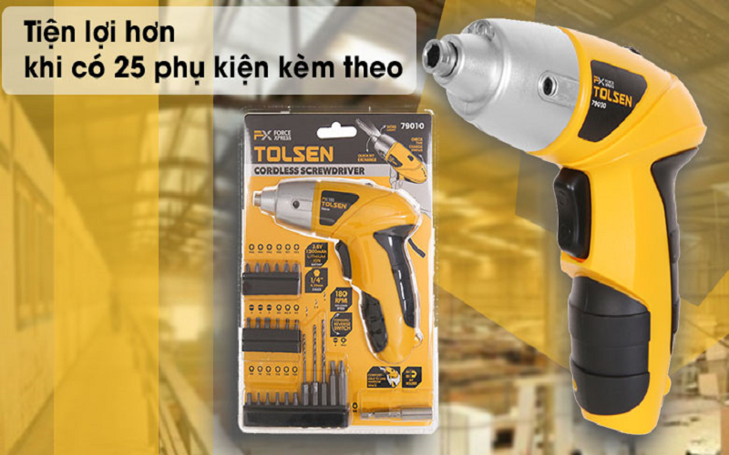 Máy bắn Vít Pin Tolsen 3.6V 1.300mAh 79010