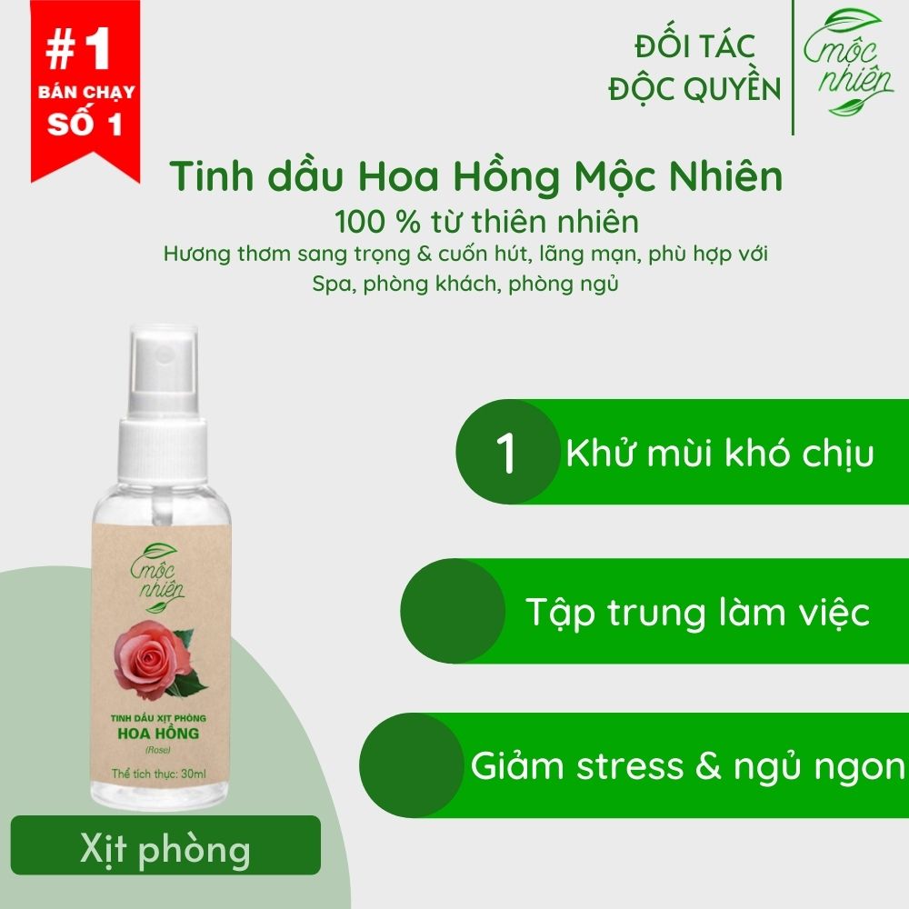 Tinh dầu xịt phòng Mộc Nhiên chính hãng 30ml