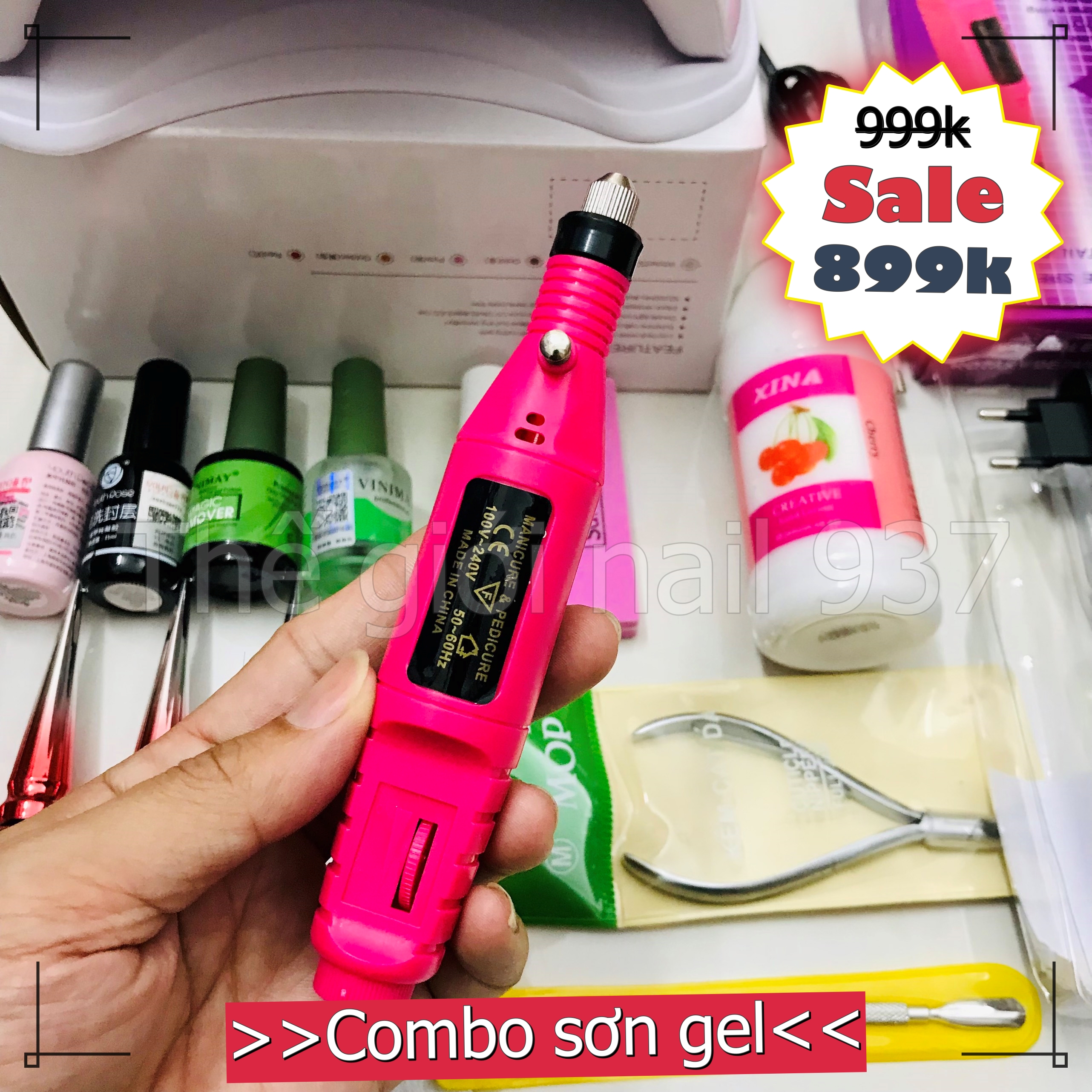 Combo đồ làm nail cơ bản 899k - (Combo làm sơn gel tại nhà) - TGN937 - Combo 11
