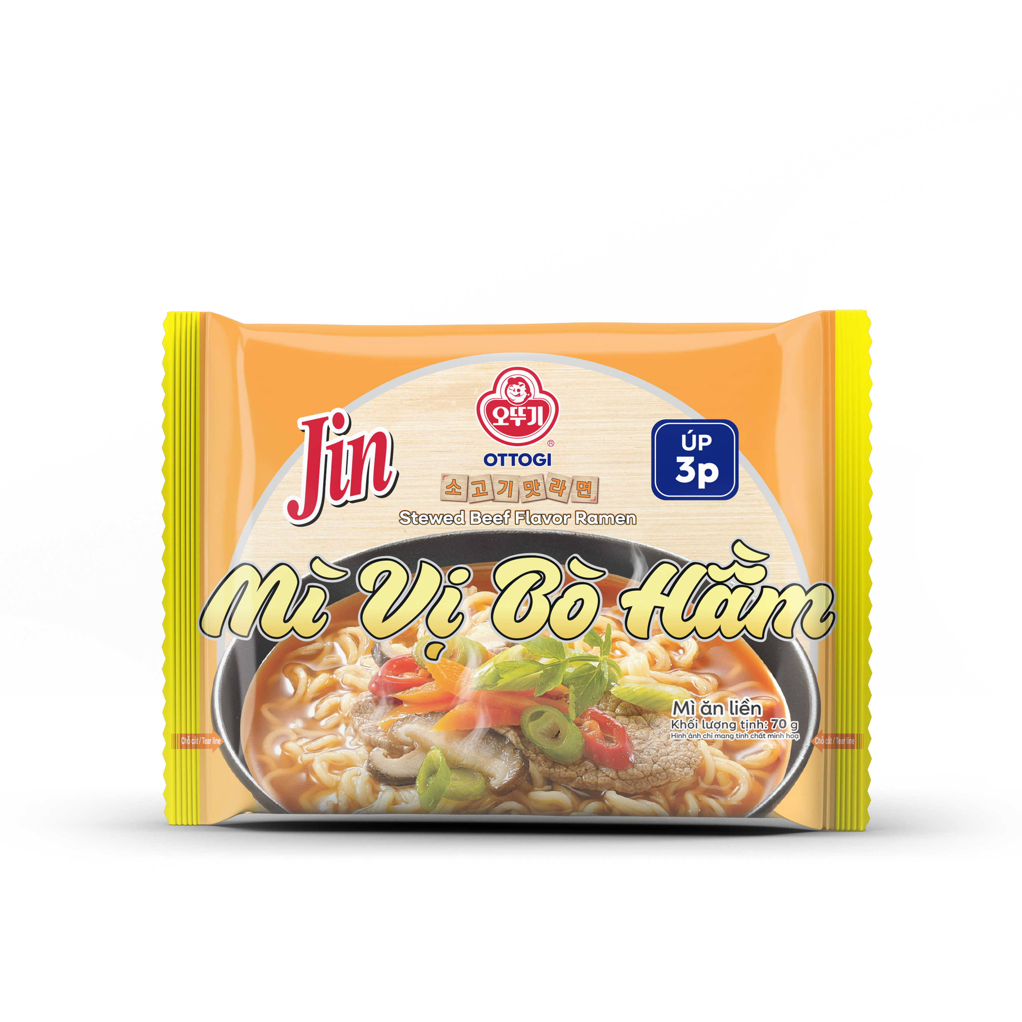 Mì ăn liền Jin Vị Bò Hầm Otoki 70g