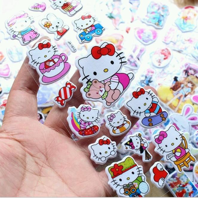 Set 10 tấm Hình Dán Hoạt Hình Cho Bé