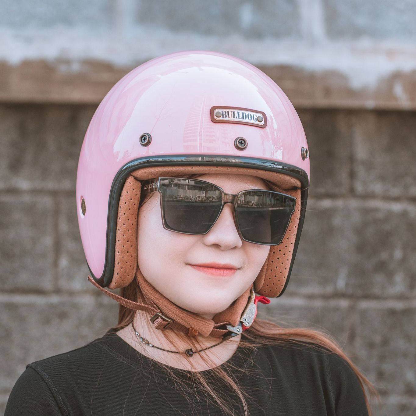 Mũ bảo hiểm Bulldog 4U - Màu Hồng