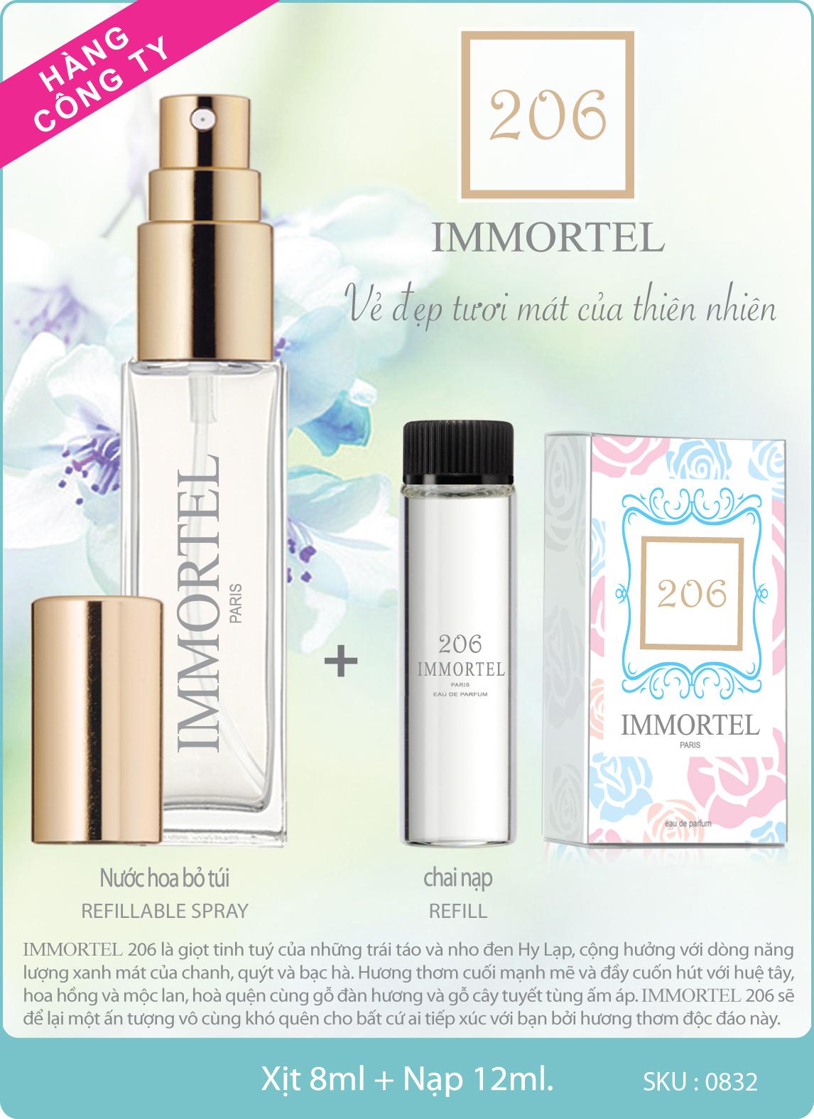 Nước hoa immortel 206 eau de parfum