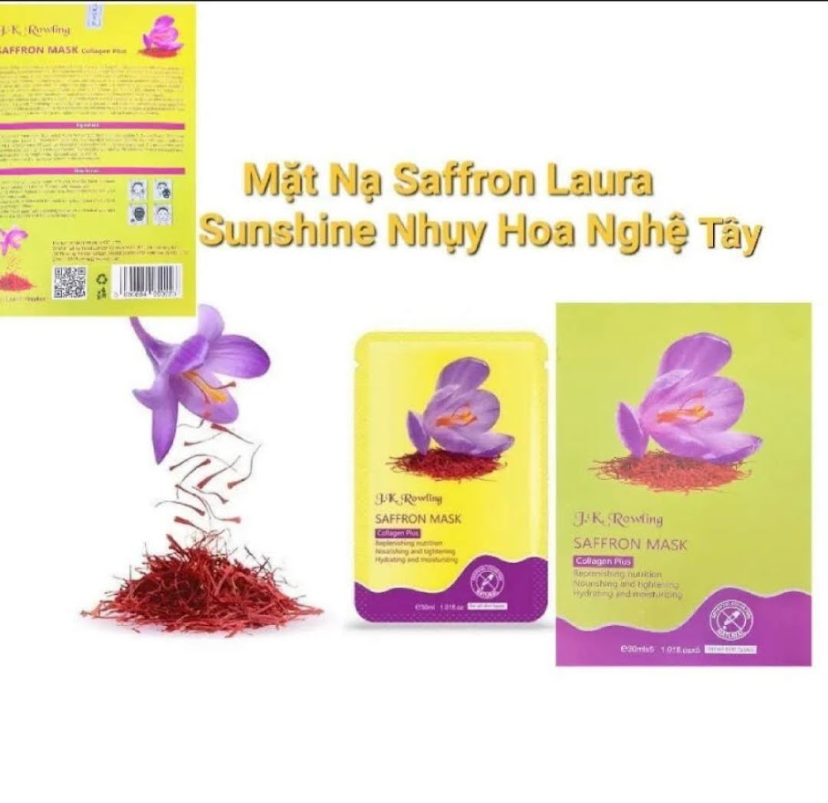 Mặt Nạ Mặt sinh Học Saffron Mask Collagen Plus/Mặt Nạ Nhụy Hoa Nghẹ Tây