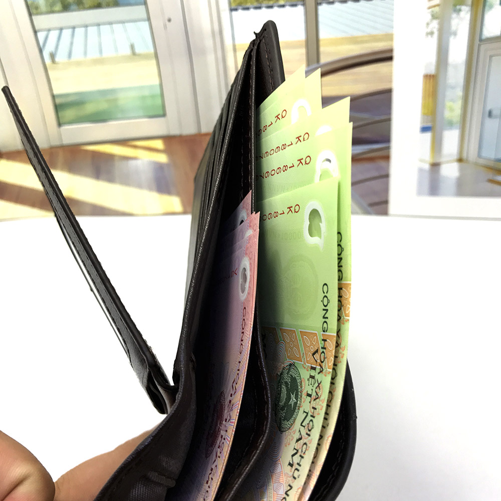 Ví da nam thời trang cao cấp có hộp đựng
