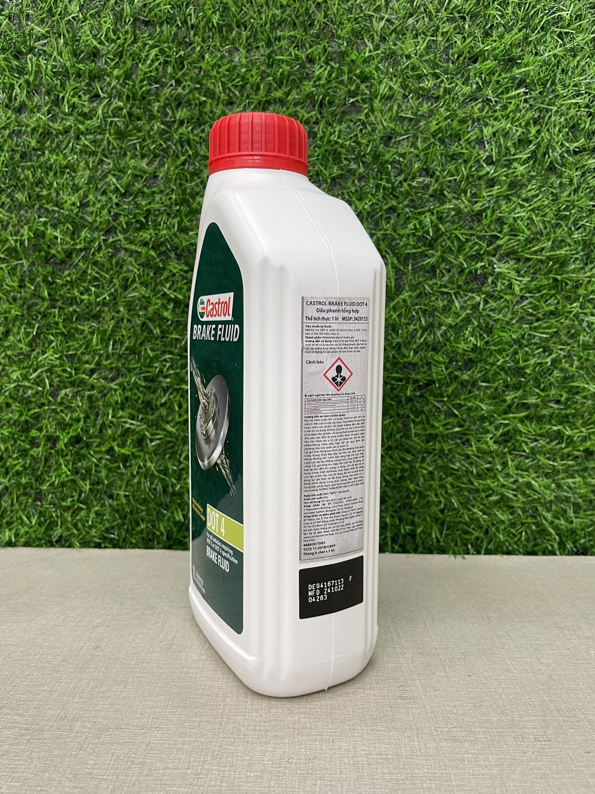 [Hàng Chính Hãng] Dầu phanh - dầu thắng xe ô tô Castrol Brake Fluid DOT 4 (1 lít)