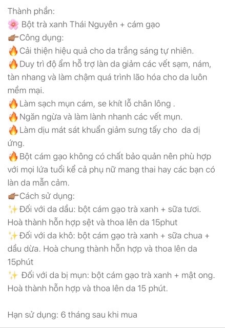 Combo 3 gói cám gạo dưỡng da