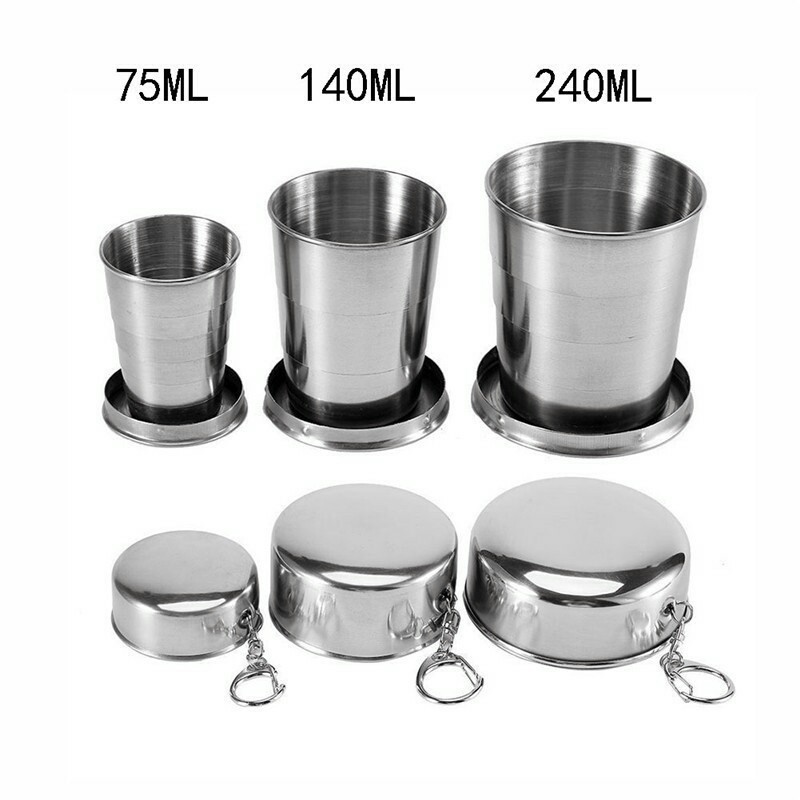 Cốc Xếp Du Lịch Inox 304