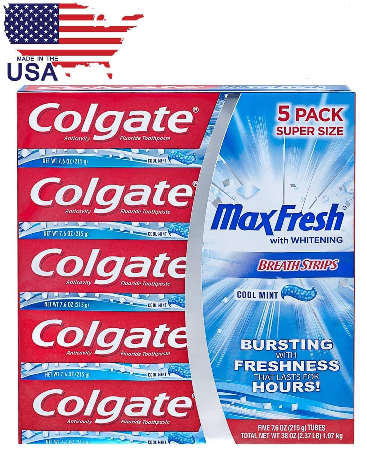 Kem Đánh Răng Colgate Max Fresh Trắng Răng 206g - Mỹ