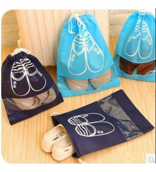 Túi đựng giày dép chống bụi có dây rút 44x32cm