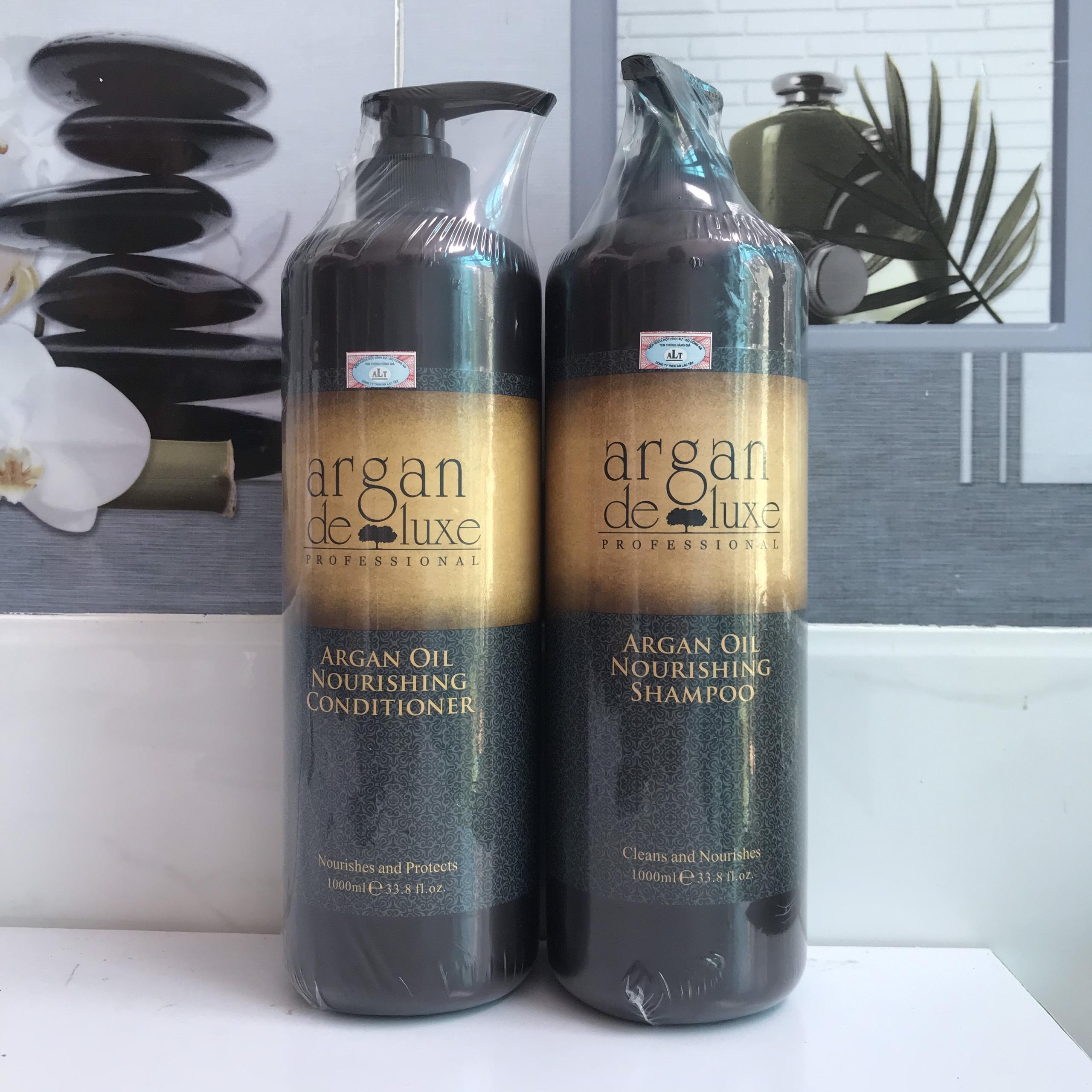 Dầu gội phục hồi tóc hư tổn Argan Deluxe Shampoo 1000ml