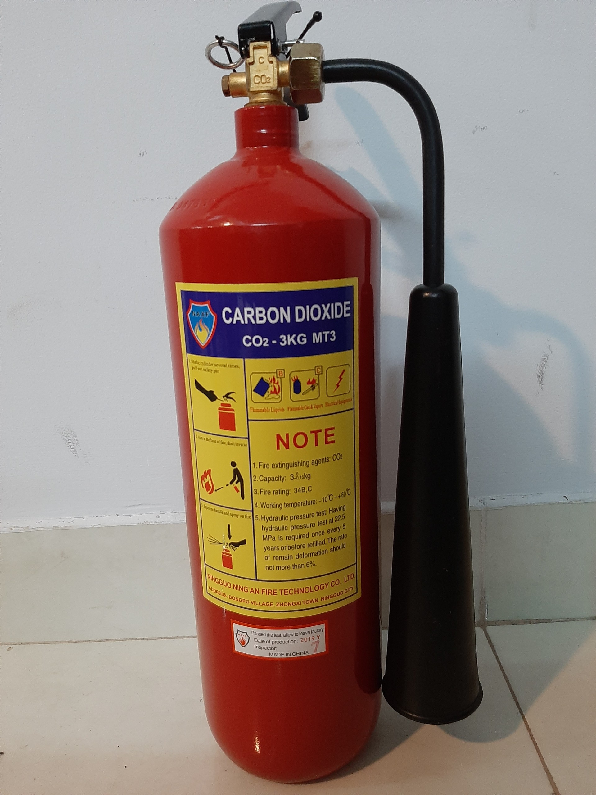 Bình PCCC CO2 3kg