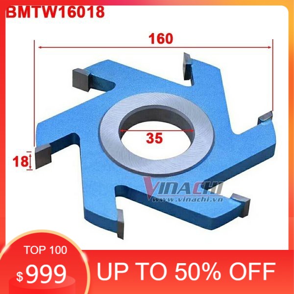 Lưỡi bào mộng 6 cánh tideway - 160x18mm