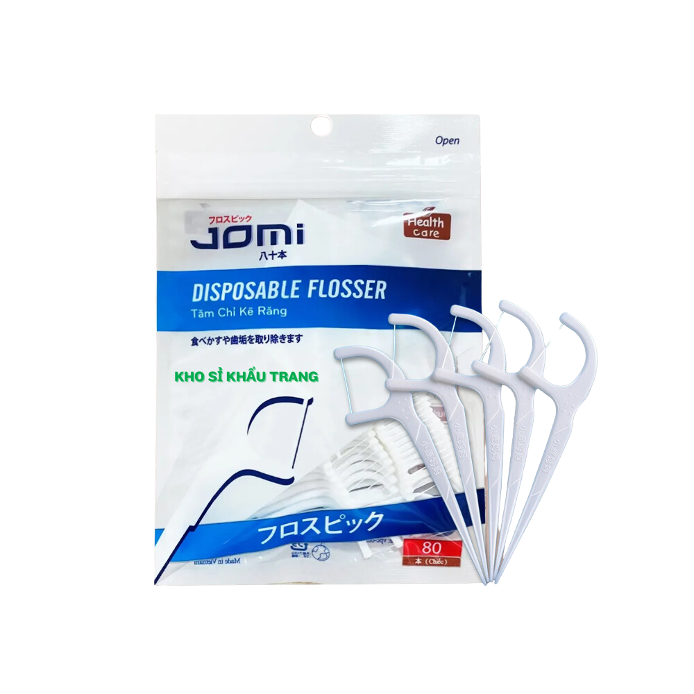 Tăm chỉ kẽ răng Jomi túi 80 cây