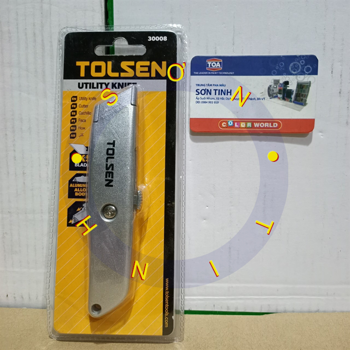 Dao rọc giấy cán nhôm Tolsen 30008