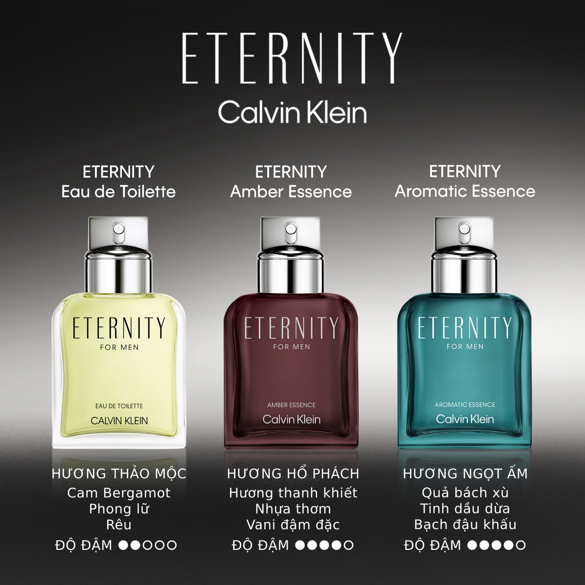 [CLEARANCE SALE] Nước Hoa Nam Calvin Klein Eternity Men EDT 50ml