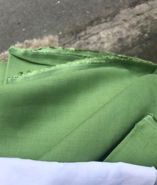 Vải linen tưng màu xanh cốm!
