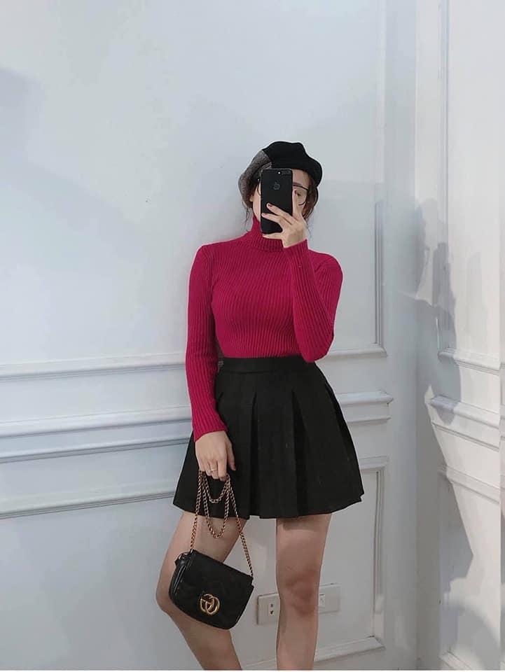 [HCM]AO THUN GÂN CỔ CAO TAY DÀI SIÊU HOT M002