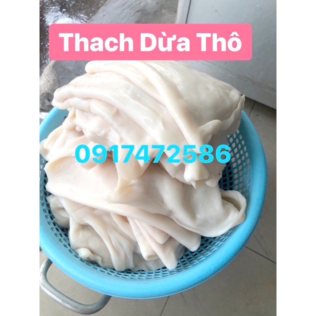 Thạch dừa nguyên tấm to dầy 15 ly dùng đánh lờ bóng mực lá, thạch dừa câu mực lá, loại xuất khẩu