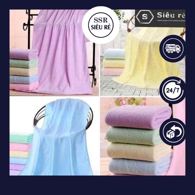 Khăn Tắm Siêu Mềm Mịn Size To (140CM X 70CM) Mỏng Nhẹ (PD1418)