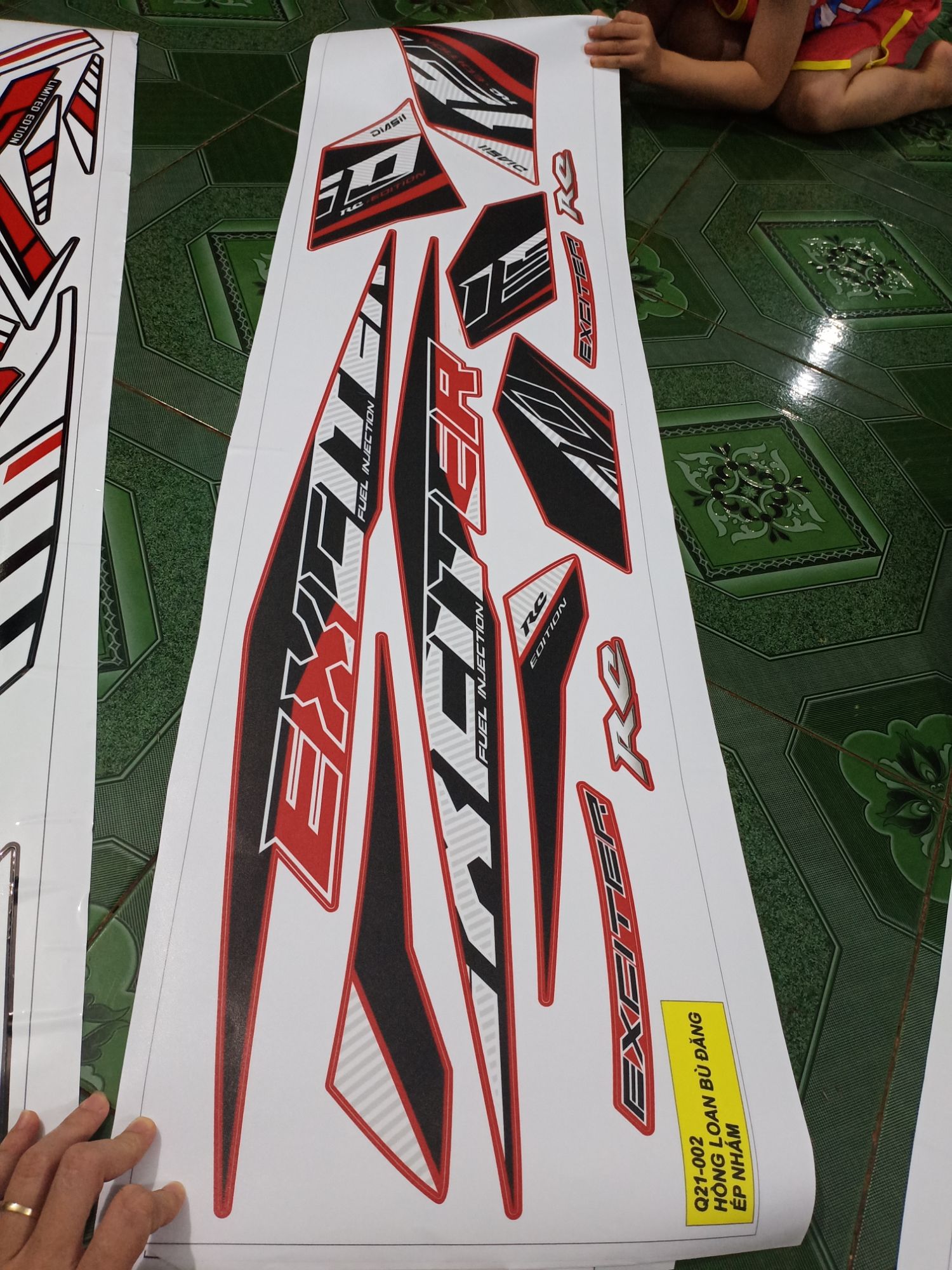 tem rời exciter 150, 2020 ko bay màu