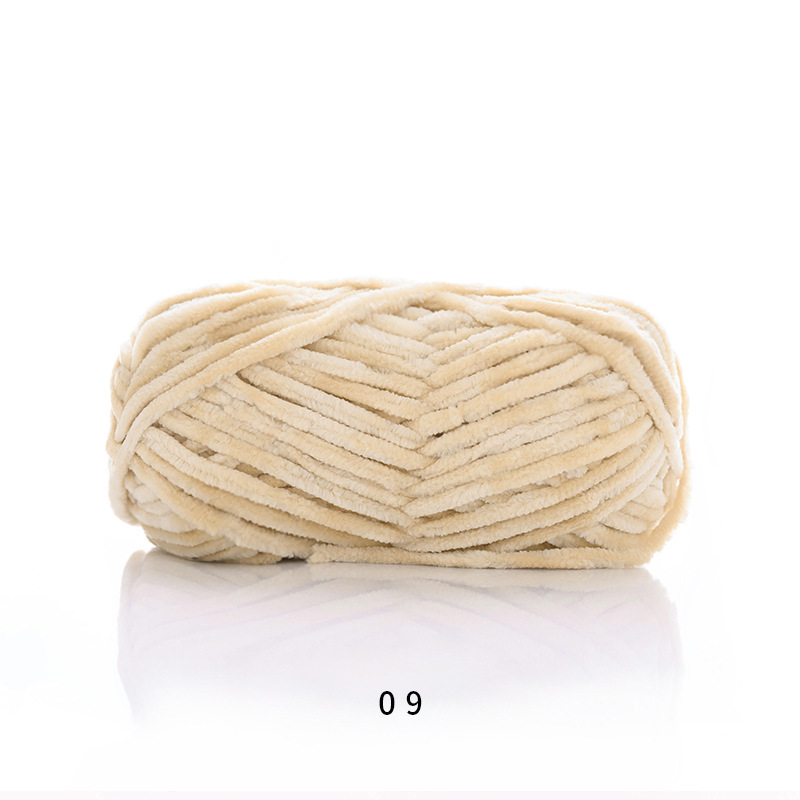 Len nhung Chenille cuộn len sợi len đan móc 100gam 1 cuộn
