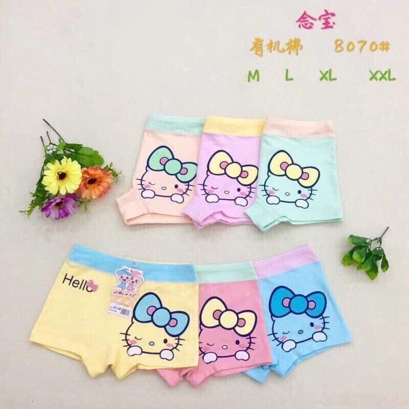 GOODMAKET-Combo 5 và 10 Quần chip đùi cho bé gái hình con mèo siêu đẹp-quần lót trẻ em-Quần chip bé gái-Quần lót mèo trẻ em-Quần chip bé gái