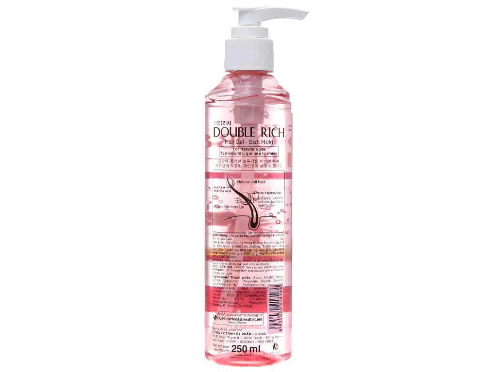 Gel giữ nếp dưỡng tóc Double Rich 250ml