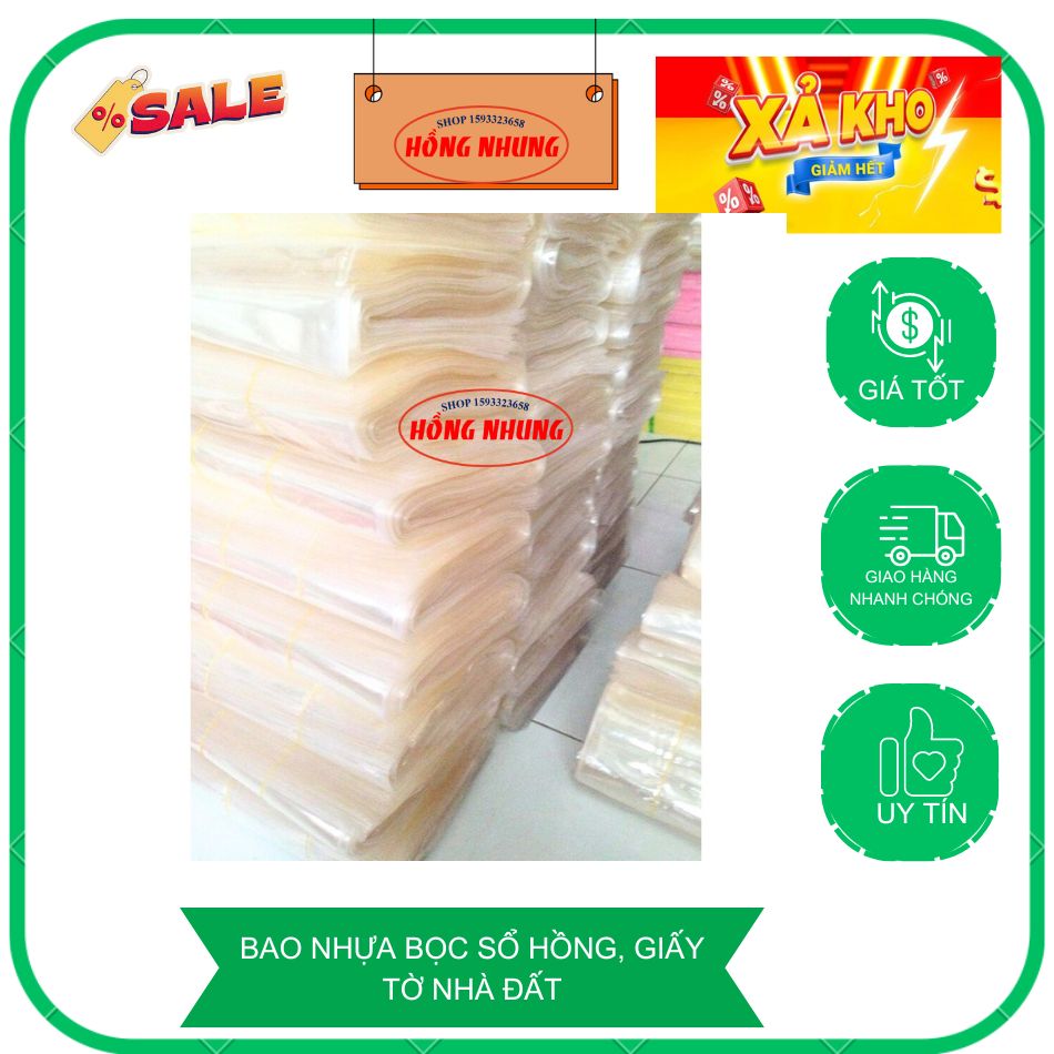 [HCM]2 Cái Bao Bọc Sổ Hồng/ Bao Bọc Giấy Tờ Nhà Đất Màu Trắng Kích Thước 190mm*265mm Giúp Bảo Vệ Sổ Của Bạn Không Bị Bong Tróc