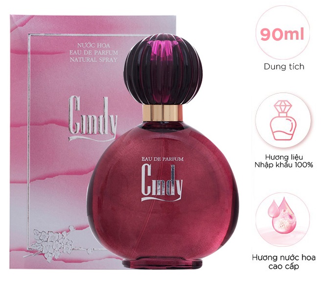 [HCM]Nước Hoa Cindy Đỏ N84 90 ml