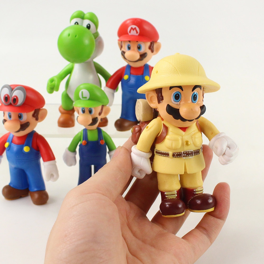 Mô hình nhân vật trong game Mario 8 cm