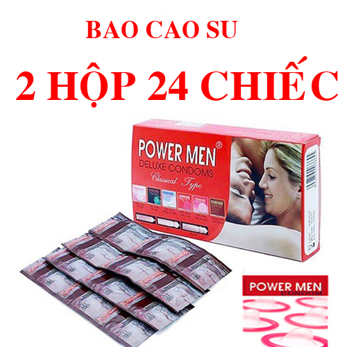 [HCM]24 Chiếc Bao cao su Power Men dùng cho gia đình