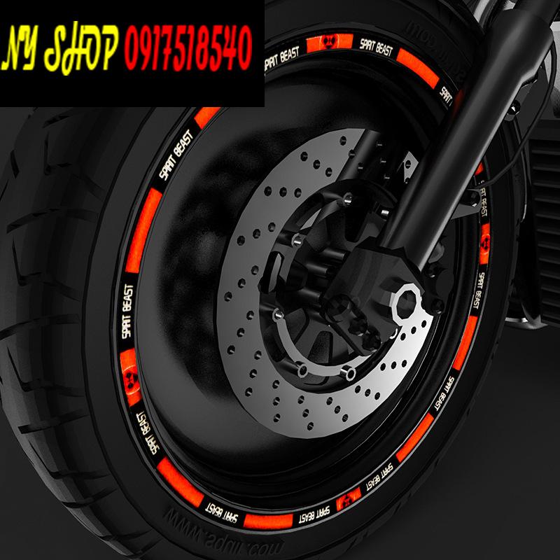 TEM DÁN VÀNH SPIRIT PHẢN QUANG DÁN OTO XE MÁY ( MẪU L1)