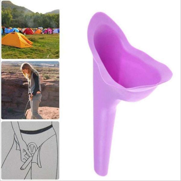 [HCM]Dụng cụ hỗ trợ đi tiểu đứng cho Nữ (màu tím) - Phụ kiện cho nữ khi đi du lịch phượt cắm trại tàu xe