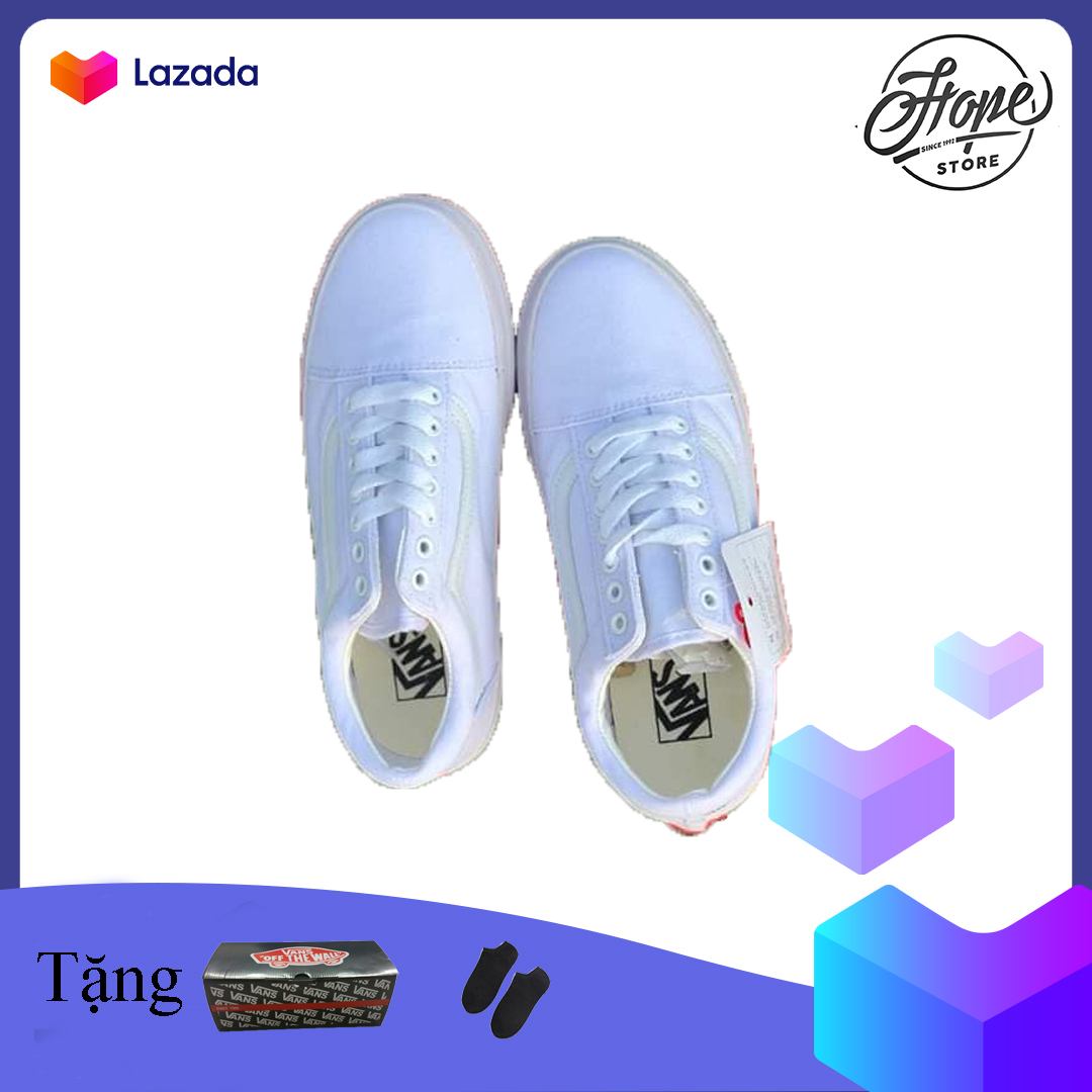 Giày thể thao sneaker nam nữ Vans Old Skool Trăng [ Tặng Box + Vớ ]